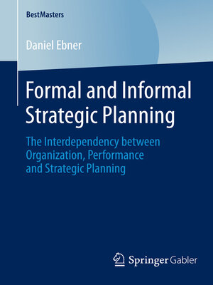 cover image of Formal and Informal Strategic Planning